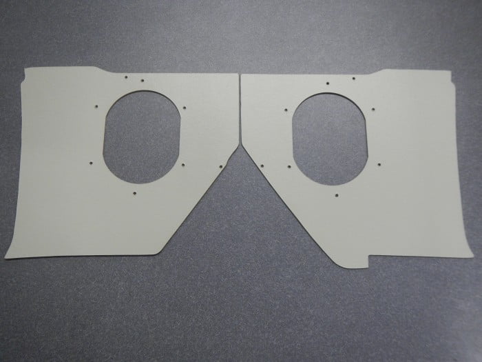 Kick Panels Covers Thick Cardboard Fawn - 1959 Buick LeSabre Invicta Electra 4 Door Models