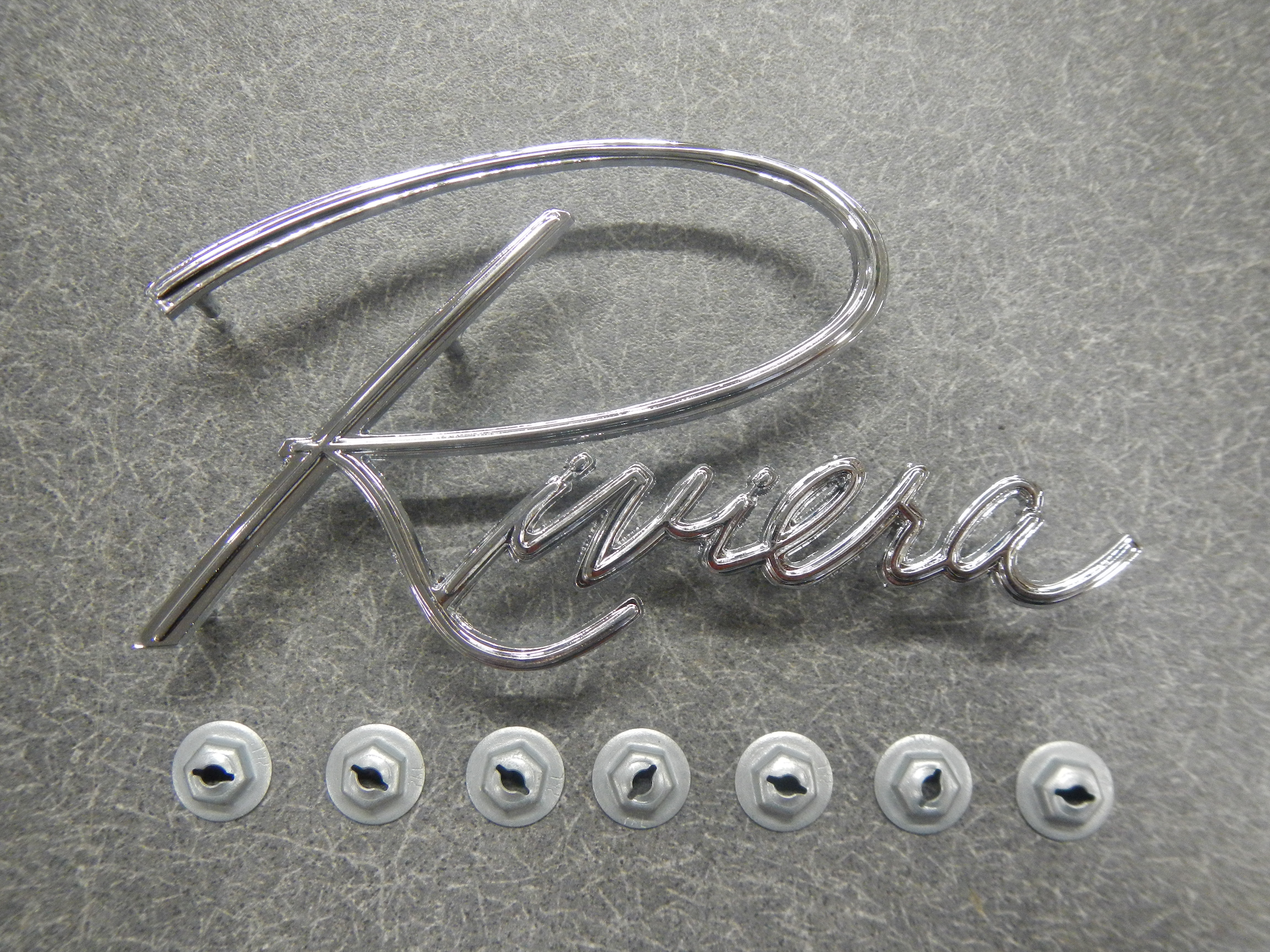 “Riviera” Script Kit Front Fender Script & Trunk Script Emblem with ...