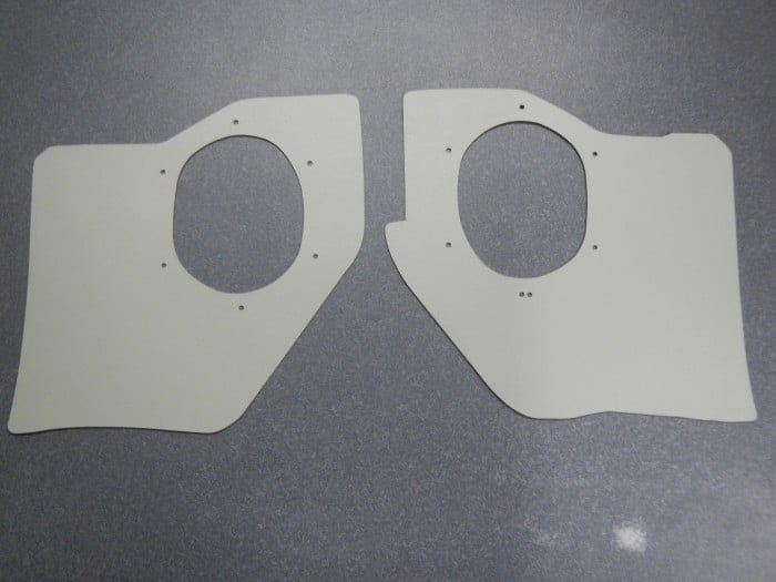 Kick Panels Covers Thick Cardboard Fawn - 1963 Buick LeSabre Invicta Wildcat Electra