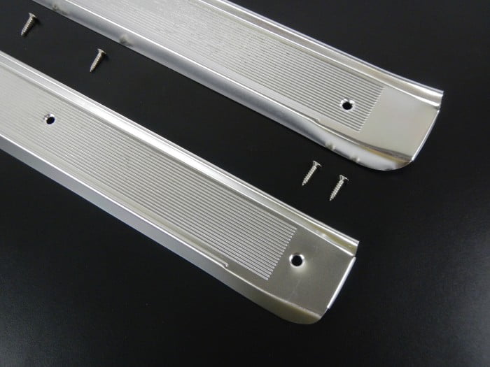 63 64 65 Buick Riviera Door Sill Plates Pair Body by Fisher 1963 1964 1965 - Image 3