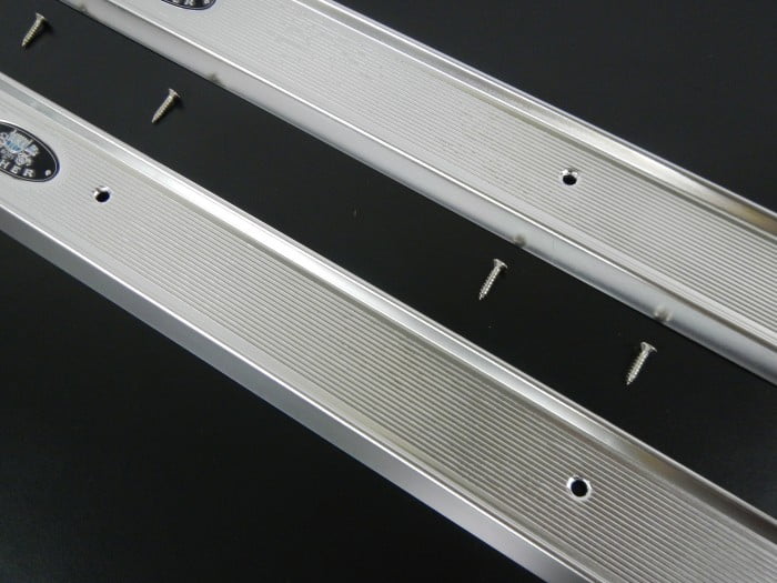 63 64 65 Buick Riviera Door Sill Plates Pair Body by Fisher 1963 1964 1965 - Image 4
