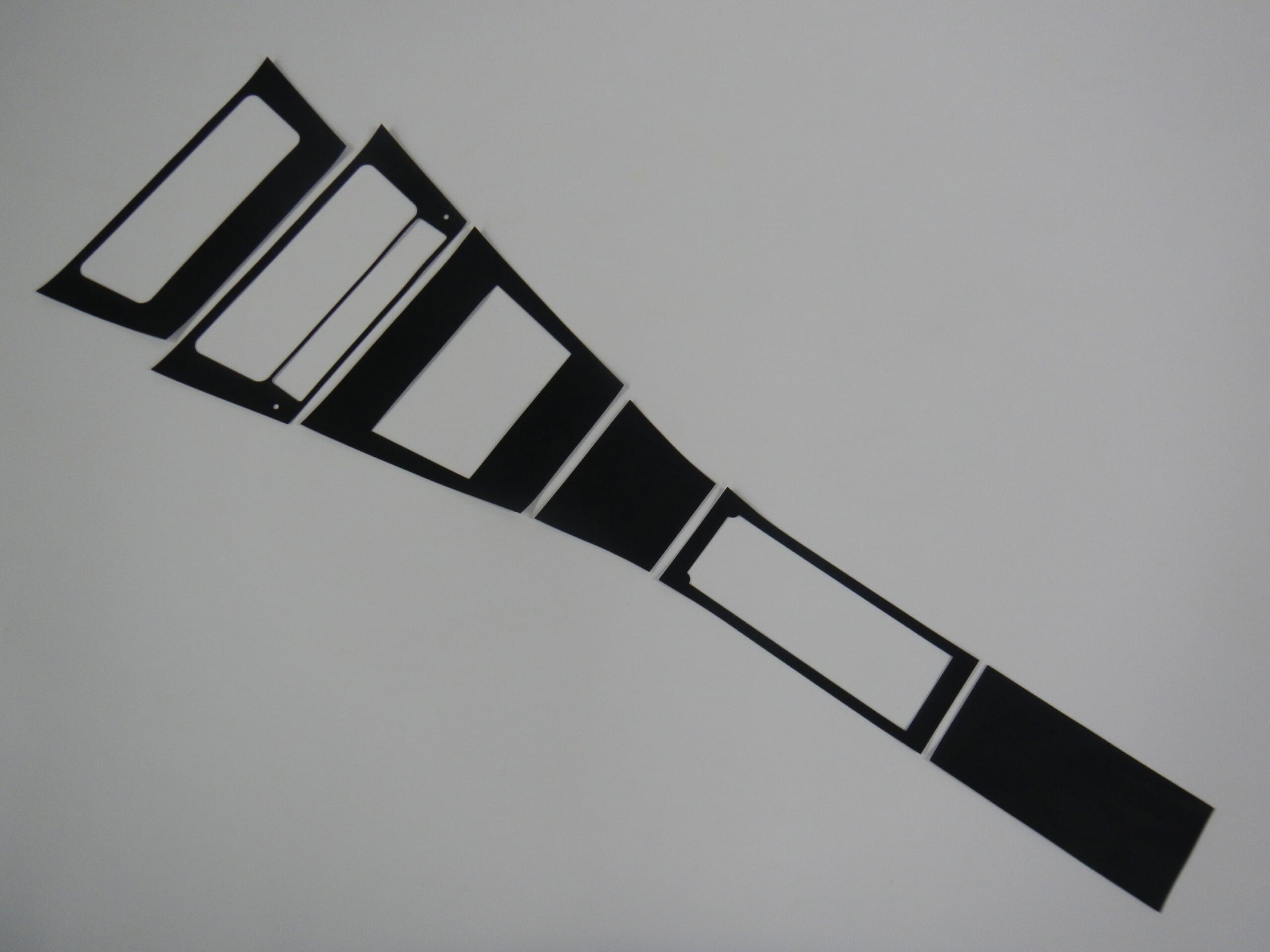 1964 Buick Riviera Black Vinyl Console Trim Kit 64 Riv Complete for Standard Interior