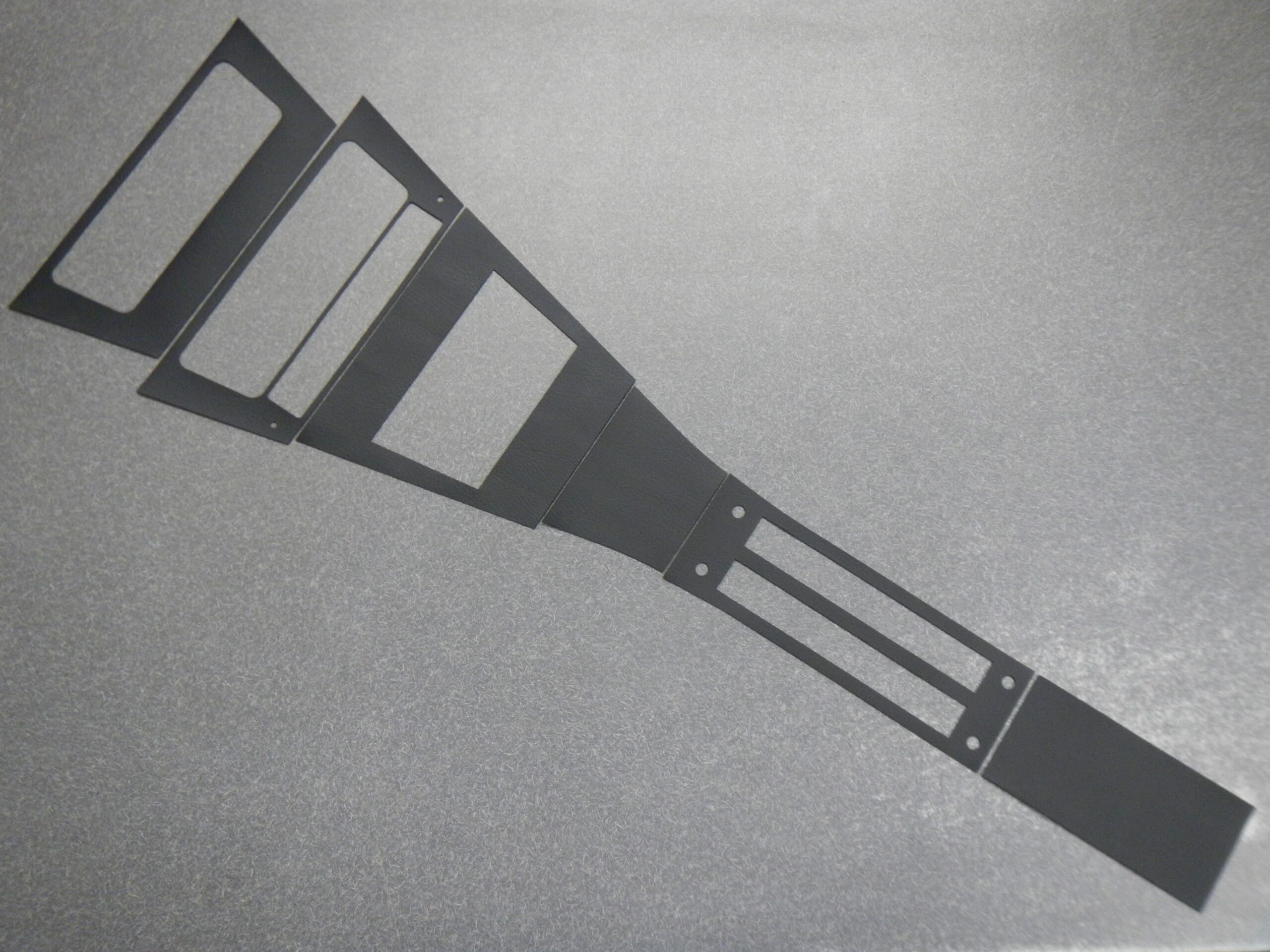 1965 Buick Riviera Black Vinyl Console Trim Kit 65 Riv - Complete for Custom Int