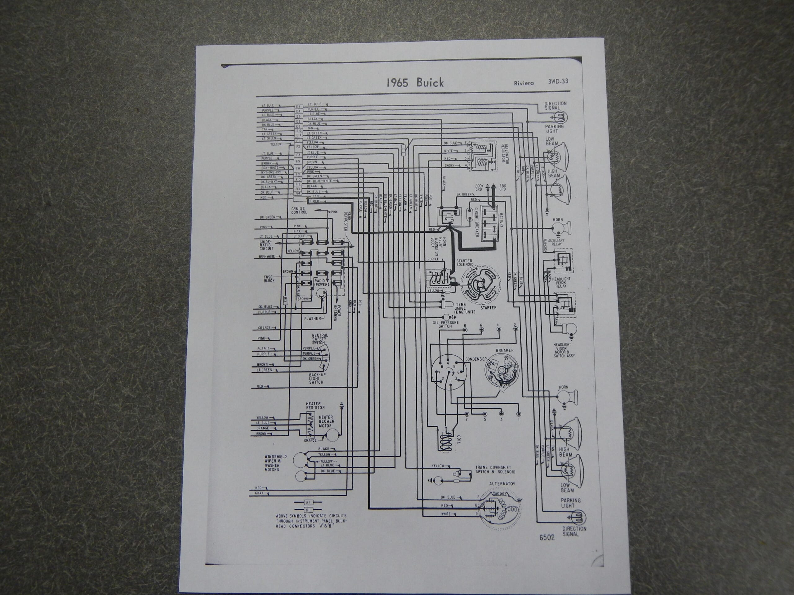 1965 Buick Riviera Clamshell Headlight Shop Manual Repair Service Clam Shell 65 - Image 10